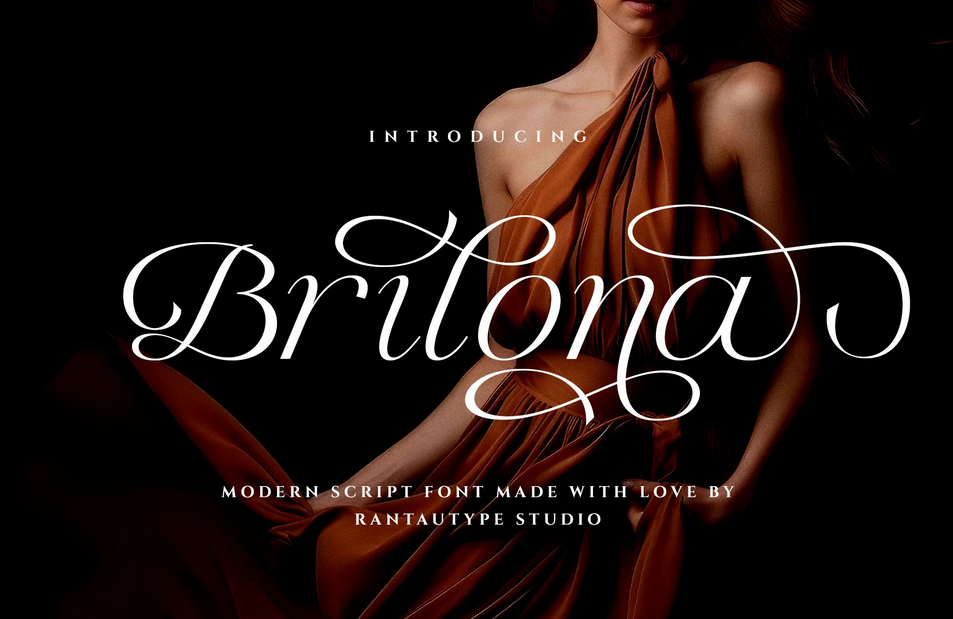 4. Brilona Modern Script Font