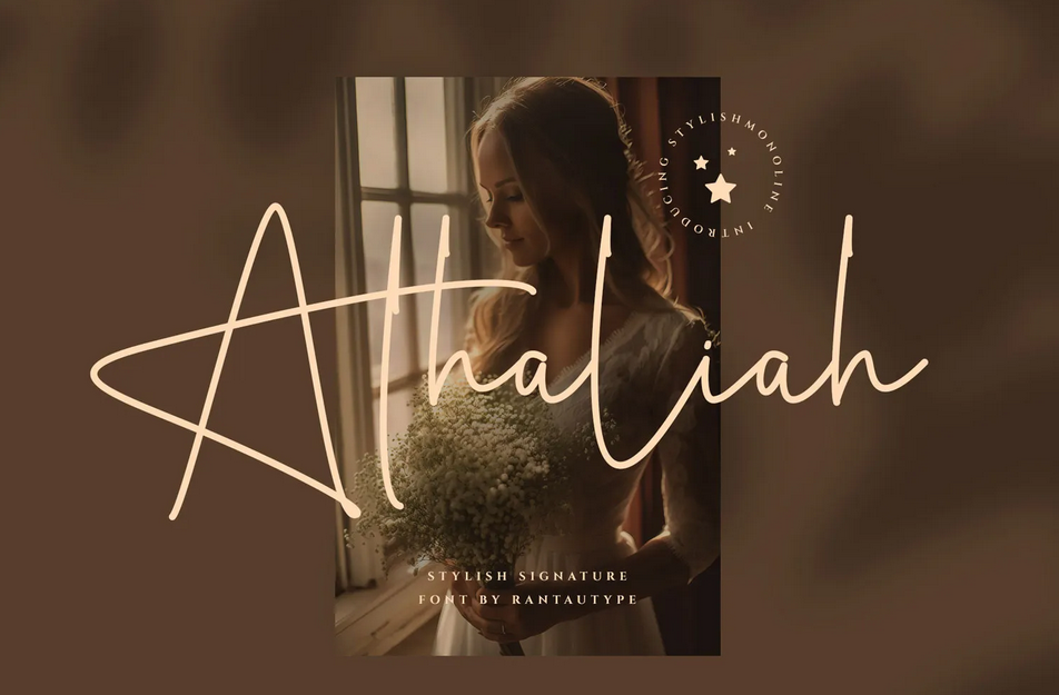7. Athaliah Business handwritten Font