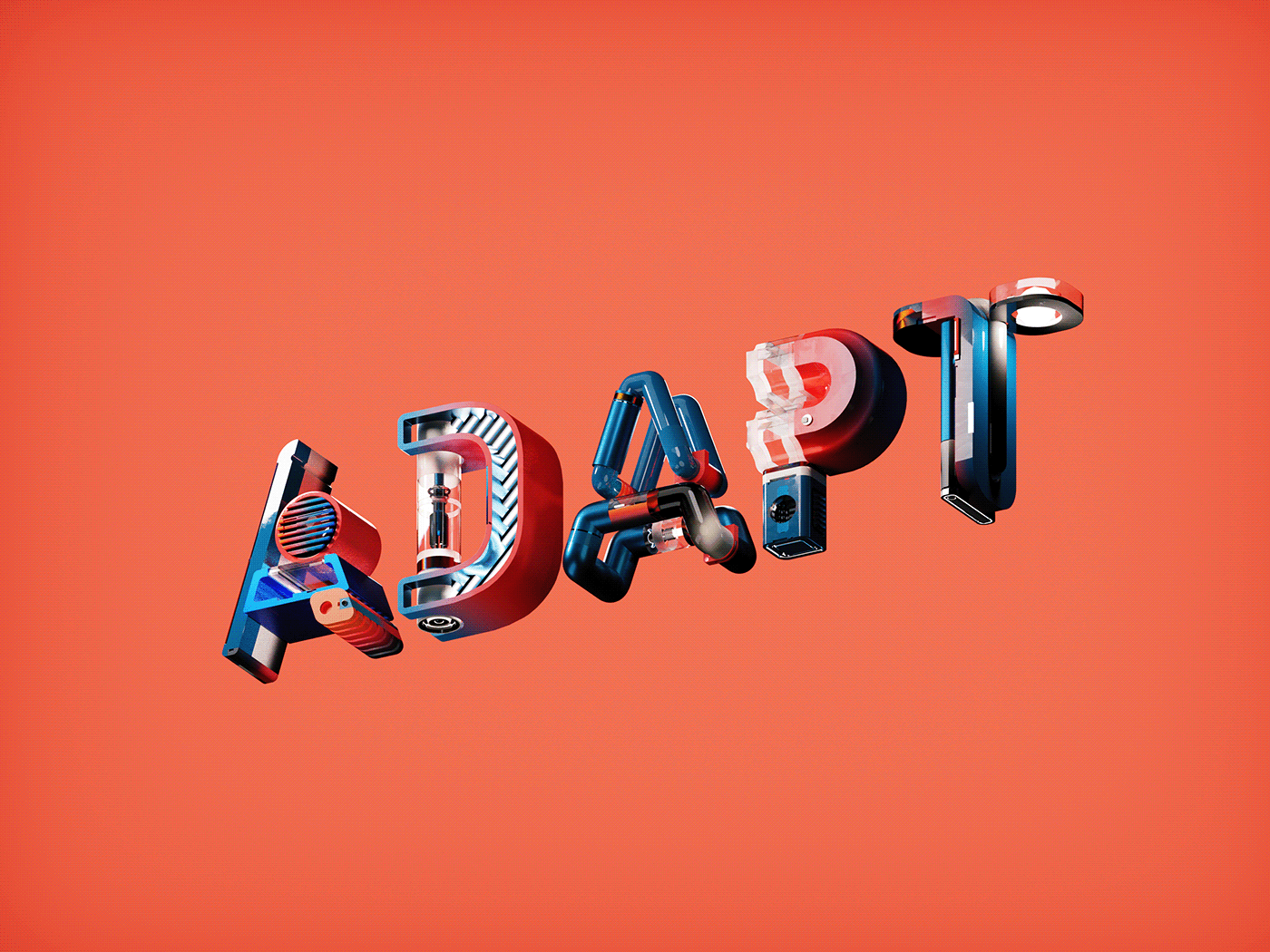 Dimensional Typography by Mattew Gilbert