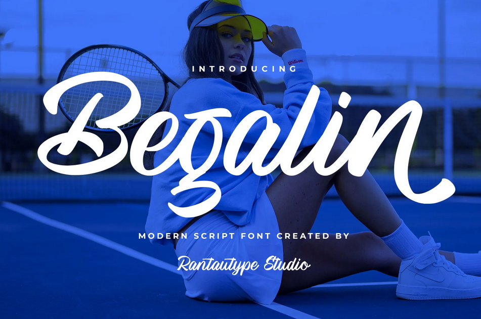 10. Begalin Modern Script Font