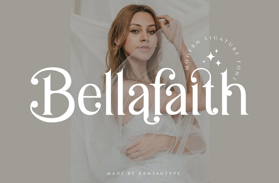 10. Bellafaith Modern Ligature Serif Font