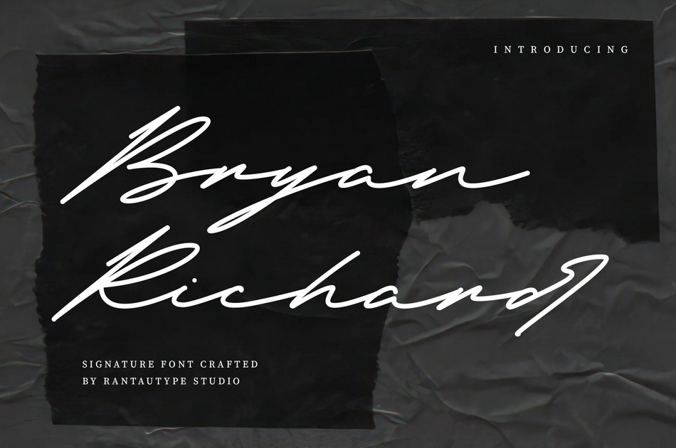 12. Bryan Richard Signature Font