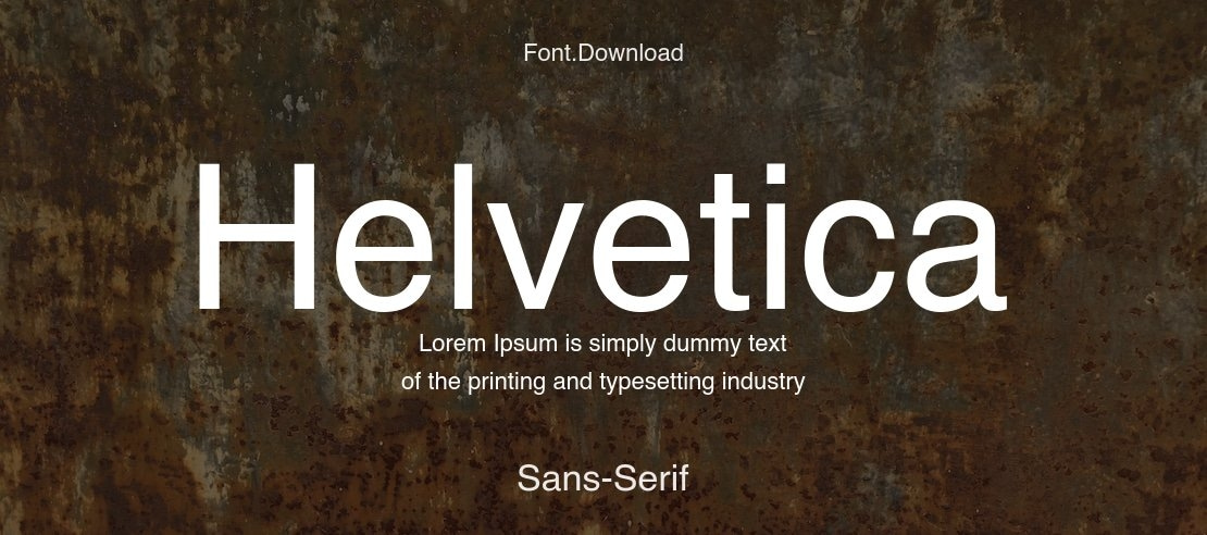 13. Helvetica