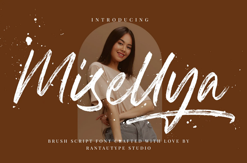 13. Misellya Brush Script Font