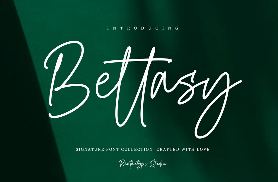 14. Bettasy Signature Font