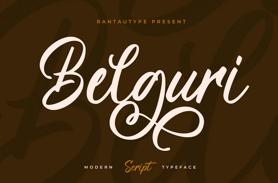 15. Belguri Script Font