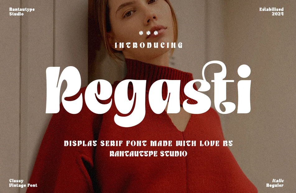 17. Regasti Vintage Display Font