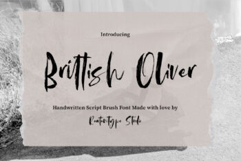 Brittish Oliver Handwritten Script Font