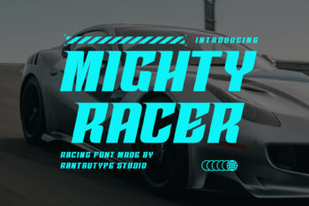 Mighty Racer Racing Font