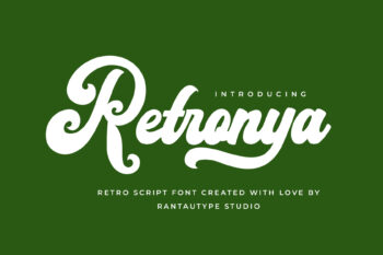 Retronya Retro Script Font