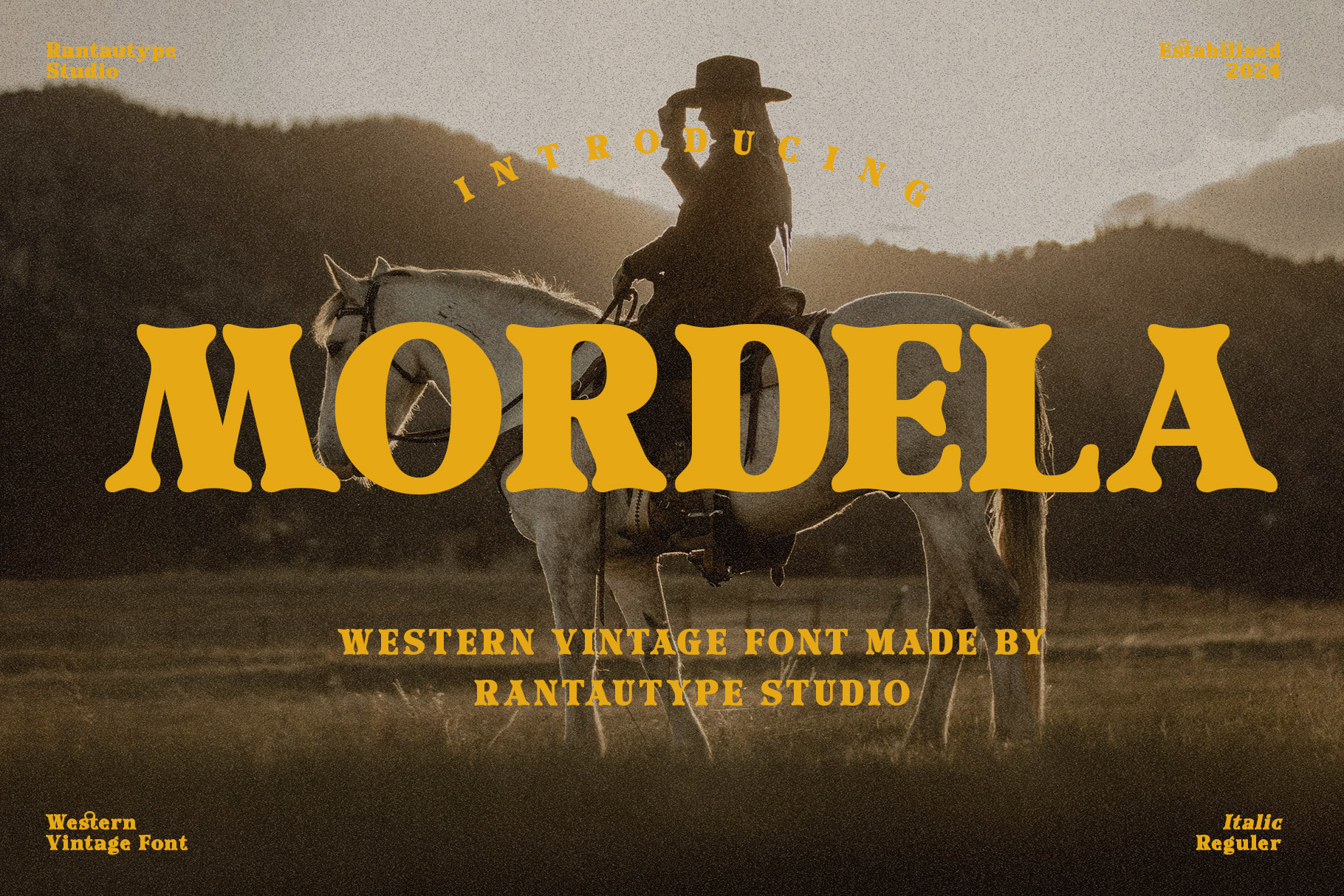 2. Mordela Western Vintage Font