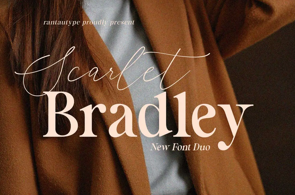 27. Scarlet Bradley Font Duo