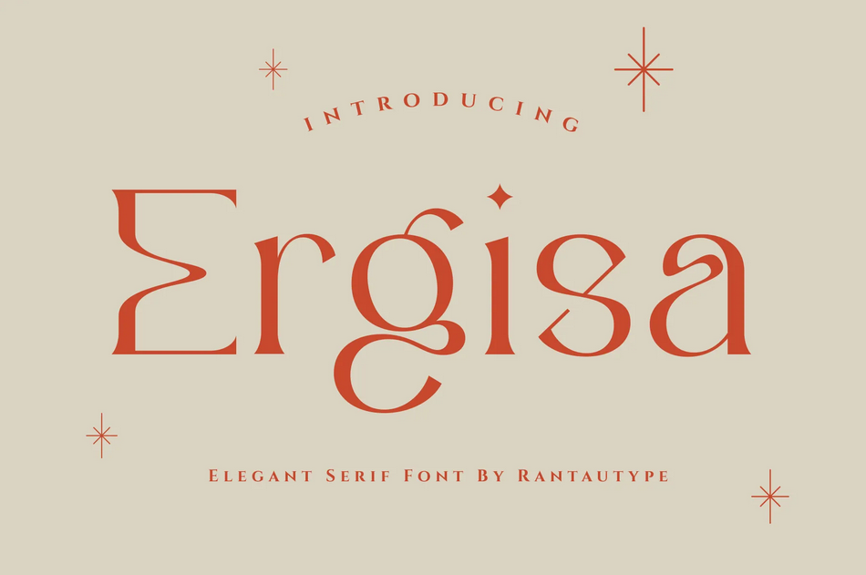 3. Ergisa Elegant Serif Font