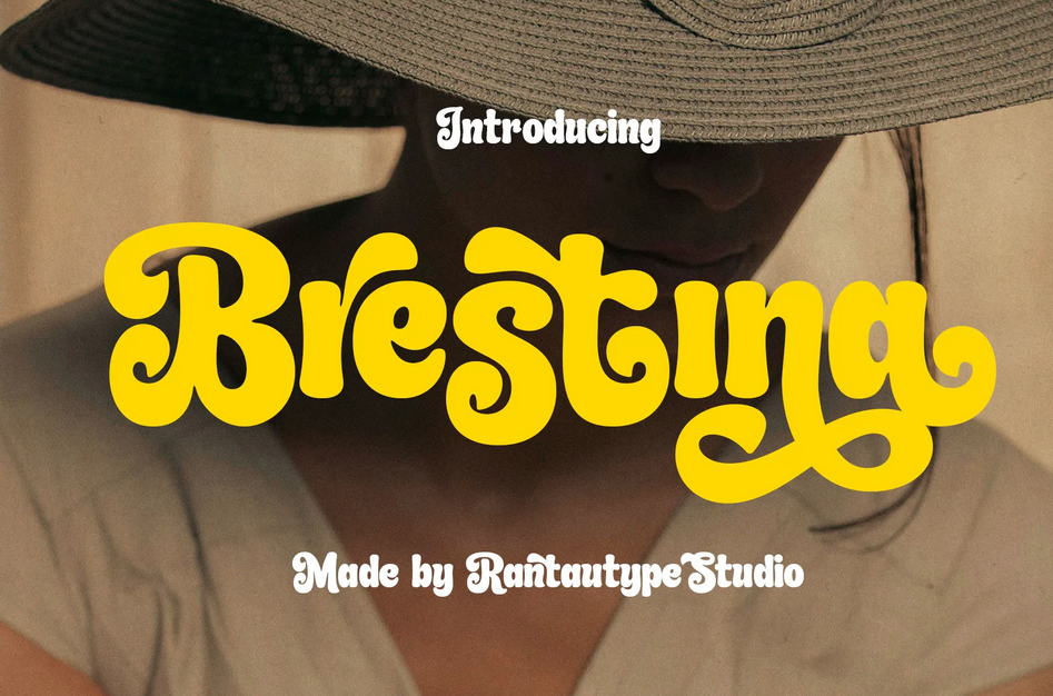 4. Brestina Retro Display Font