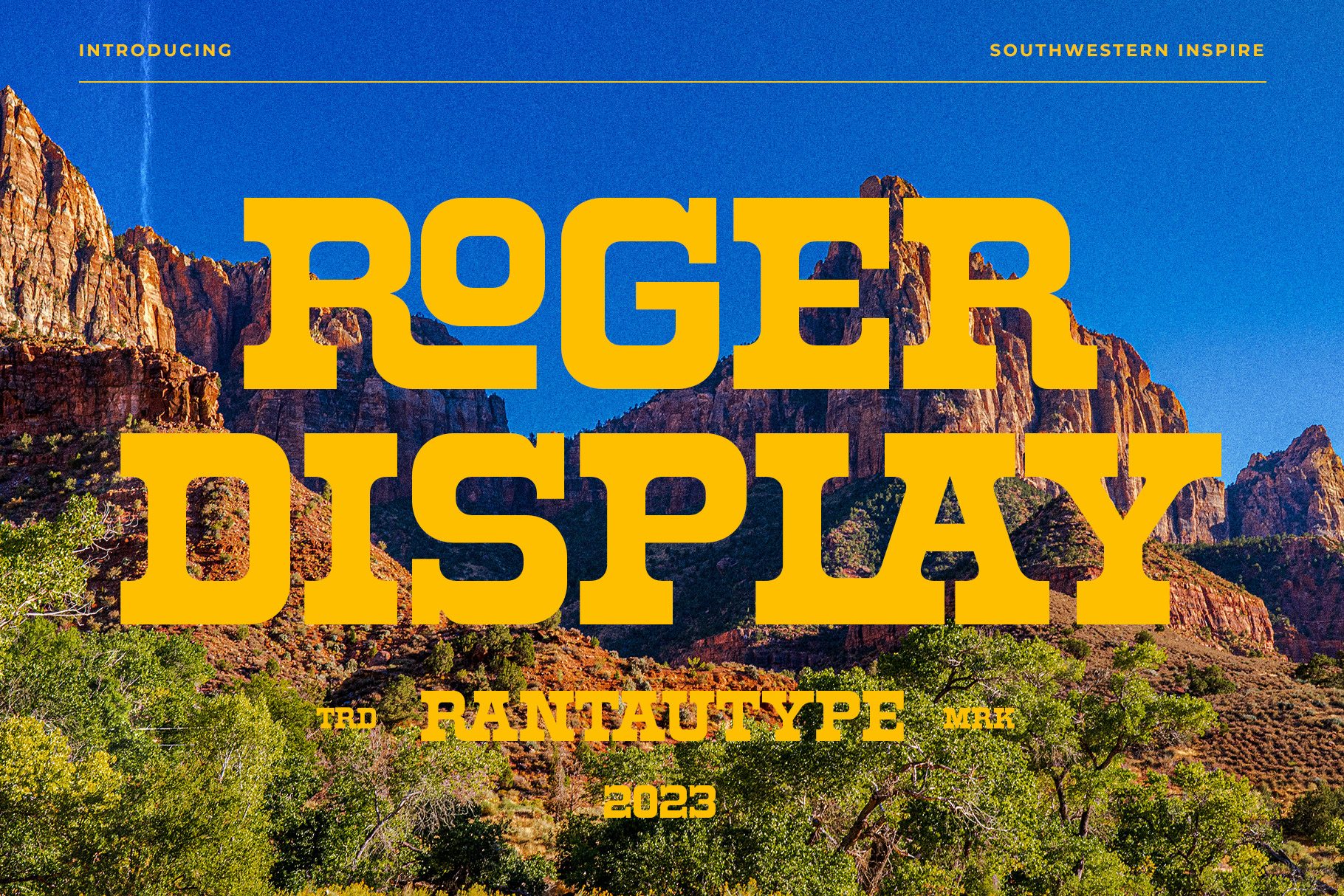 4. Roger Display Retro Southwestern Font
