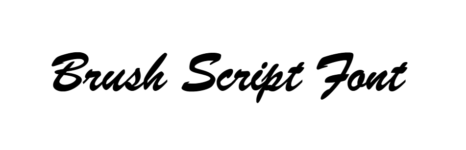 5. Brush Script