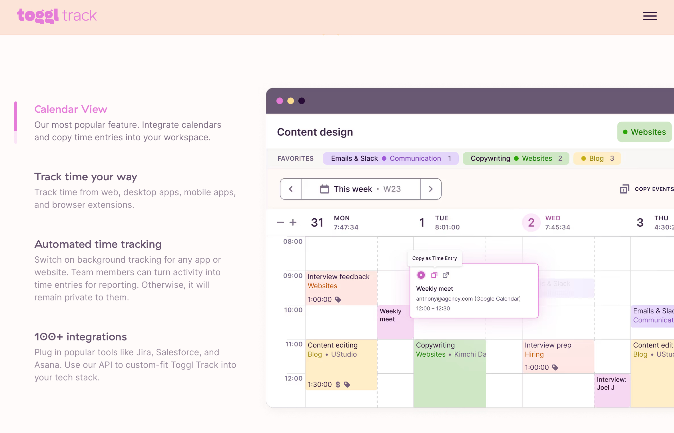 7. A Powerful Time-Tracking Toggl Tracking