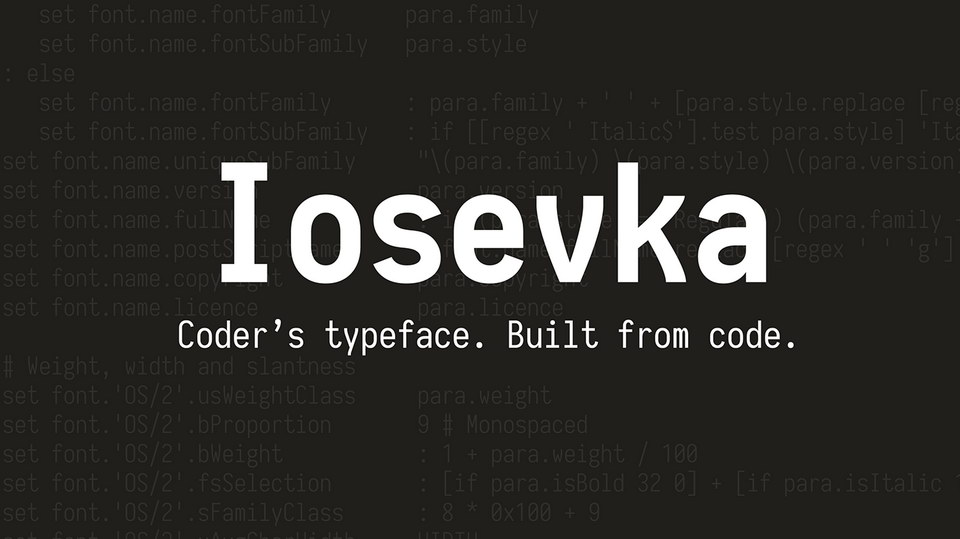 7. Iosevka