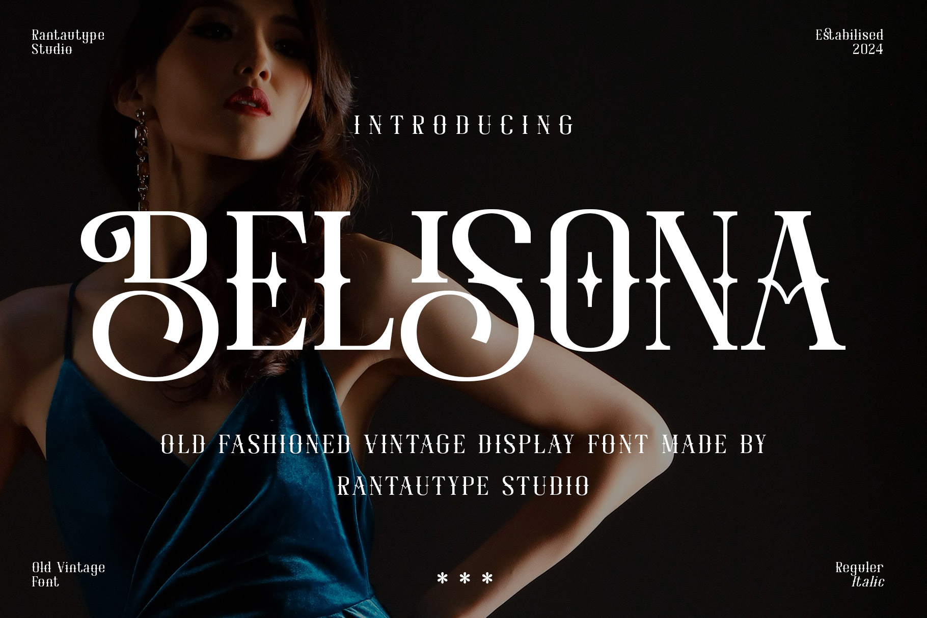 8. Belisona Old-Fashioned Vintage Font