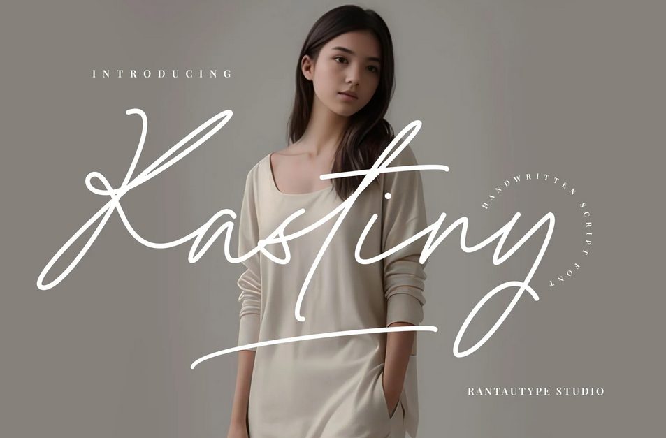 8. Kastiny Handwritten Script Font