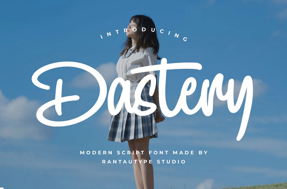 9. Dastery Modern Script Font