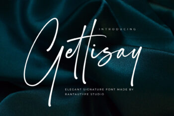 Gettisay Elegant Signature Font