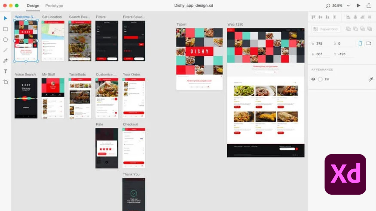 Adobe XD’s Interface 