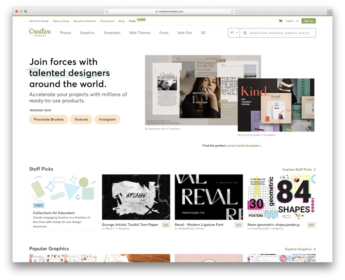 5. Creative Market