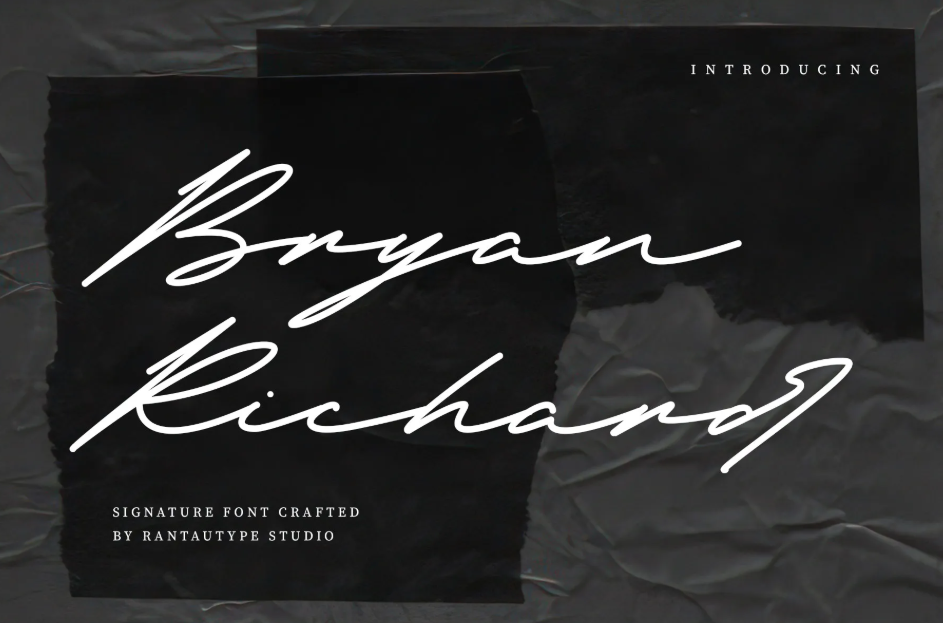 14. Bryan Richard Signature Font
