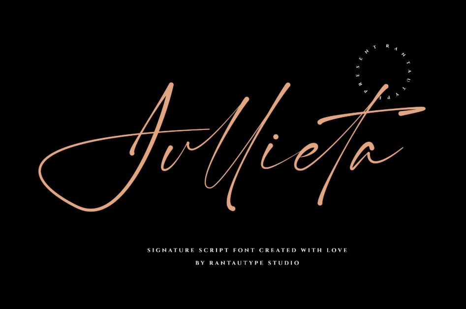 14. Jullieta Signature Script Font