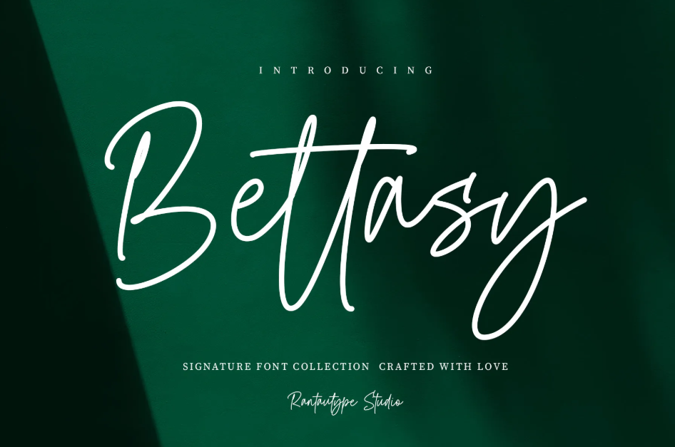 16. Bettasy Signature Font
