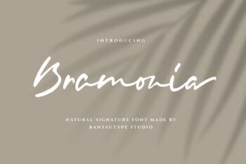 Bramonia Natural Signature Font