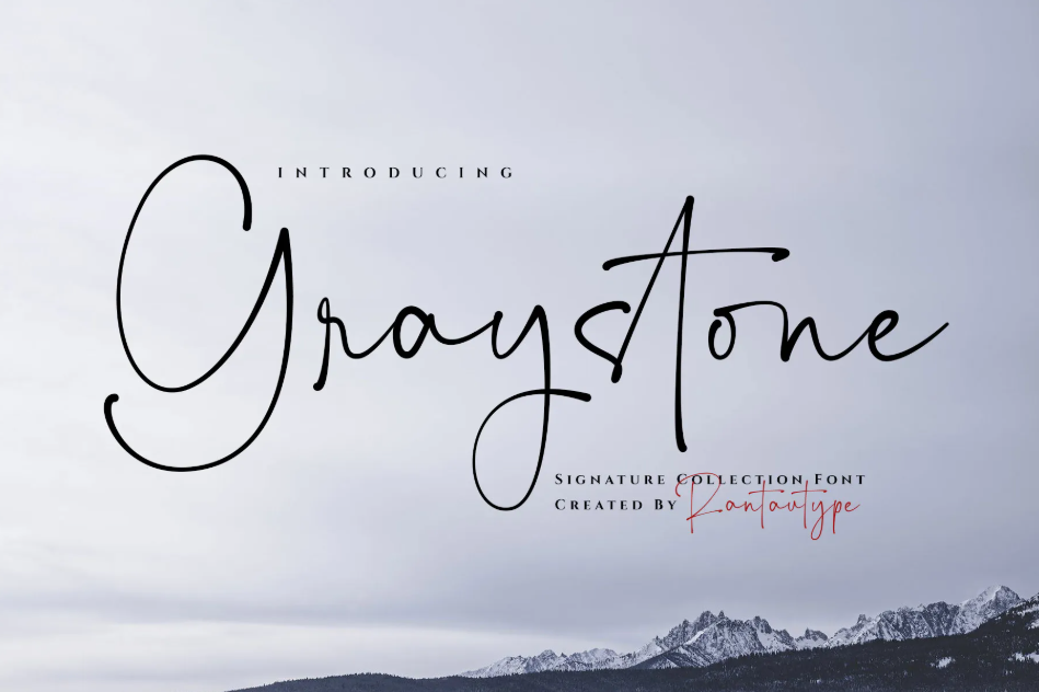 21. Graystone Elegant Signature Font