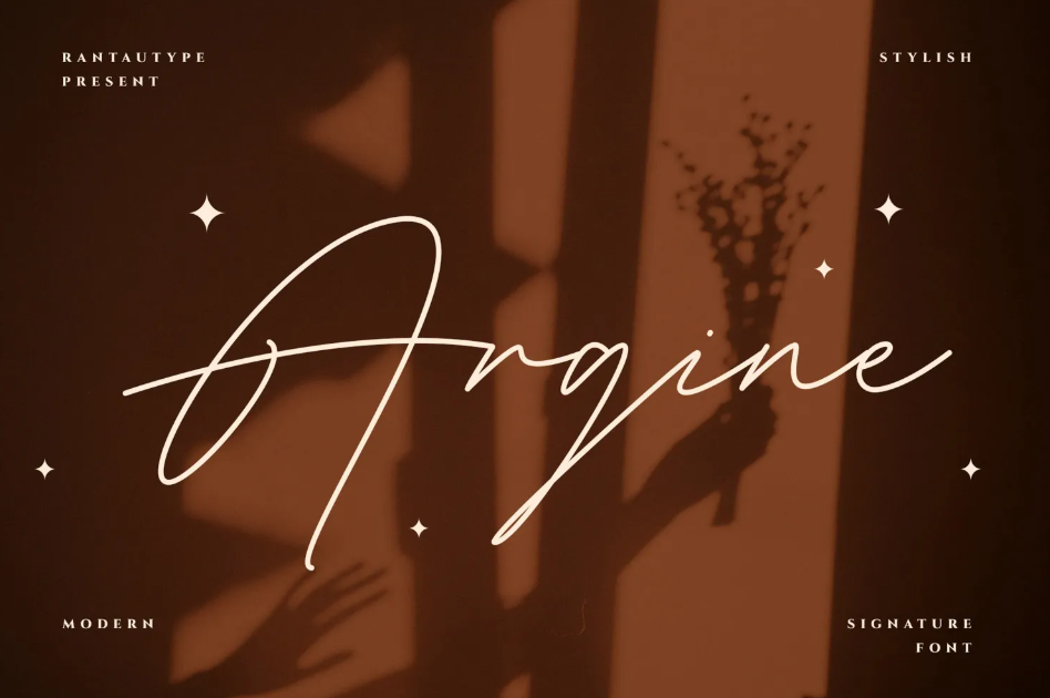 25. Argine Signature Font