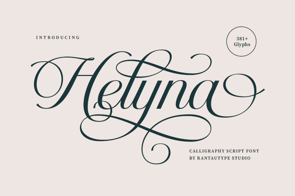 25. Helyna Calligraphy Script Font
