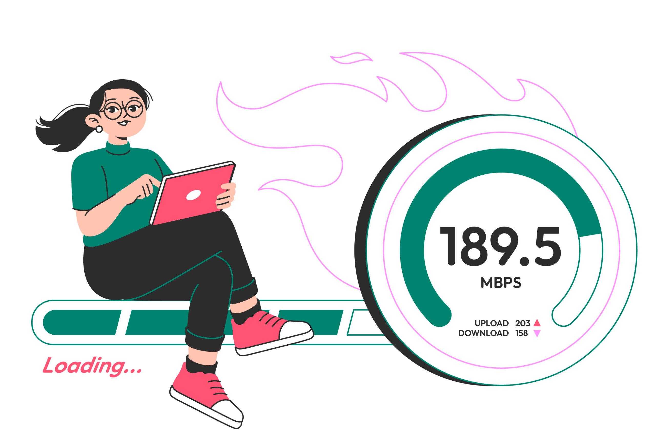 Fast loading illustration