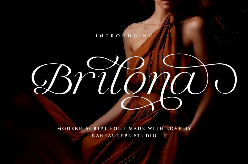 8. Brilona Modern Script Font
