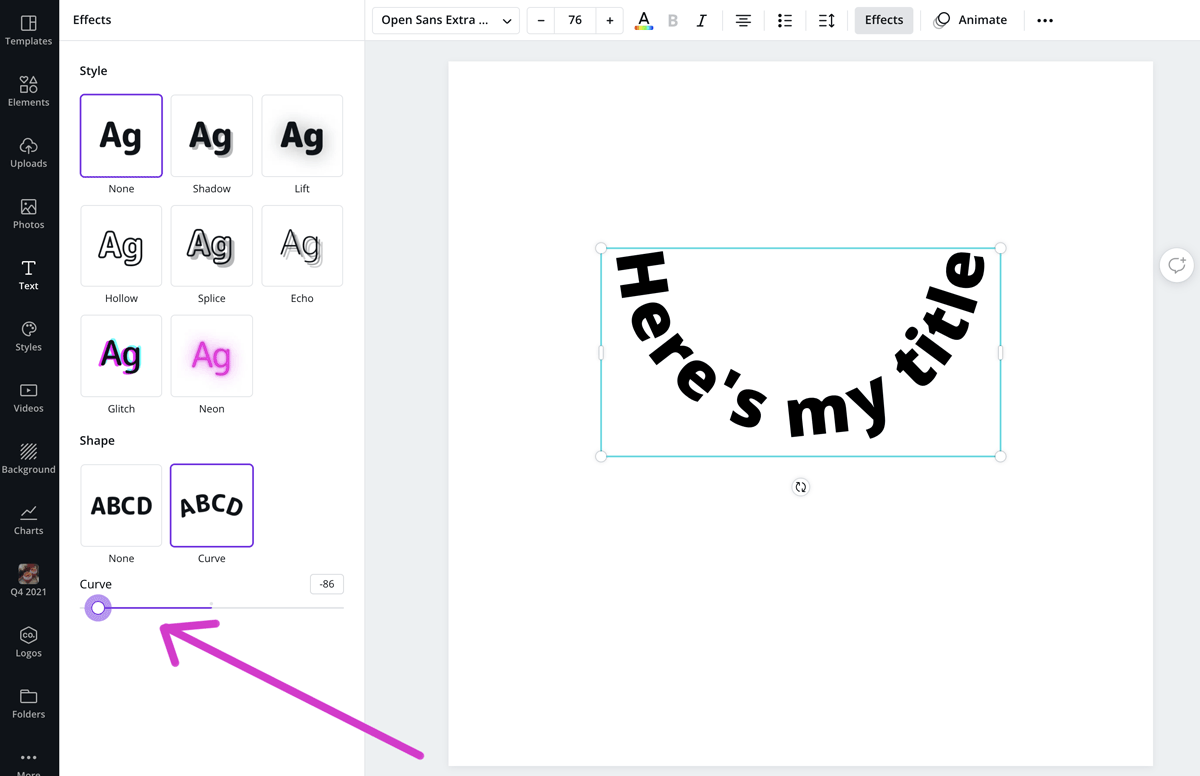 5. Curve Text Like Pros