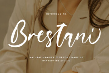Brestani Natural Handwritten Font