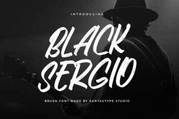 Black Sergio Brush Font