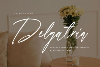 Delgatria Modern Handwritten Font