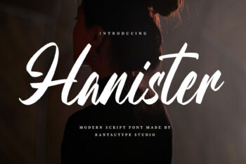 Hanister Modern Script Font