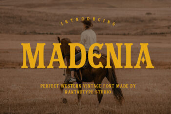 Madenia Western Display Font