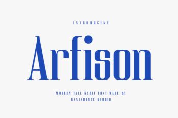 Arfison Modern Tall Serif Font