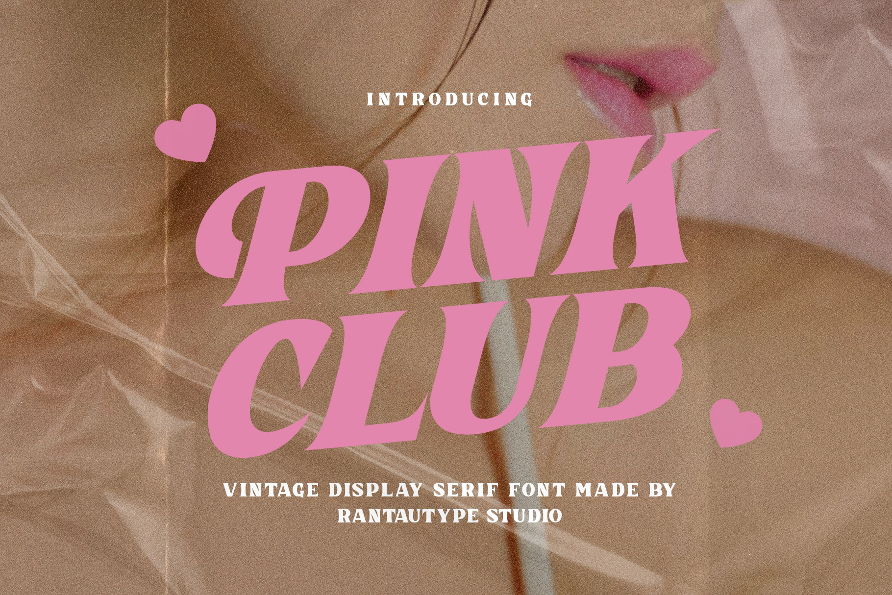 Pink Club Vintage Font - Rantau Studio