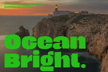 Ocean Bright Bold Display Font