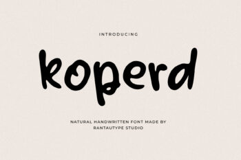 Koperd Natural Handwritten Font