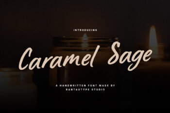 Caramel Sage a Handwritten Font