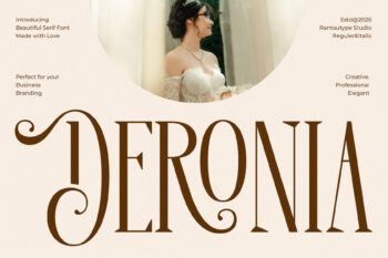 Deronia Beauty Branding Serif Font