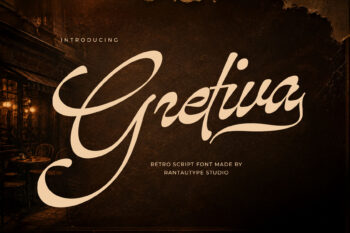 Gretiva Retro Vintage Script Font